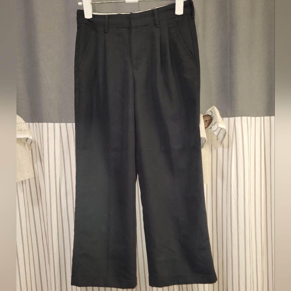 George Black Pleated Dress Pants Boys Size 10